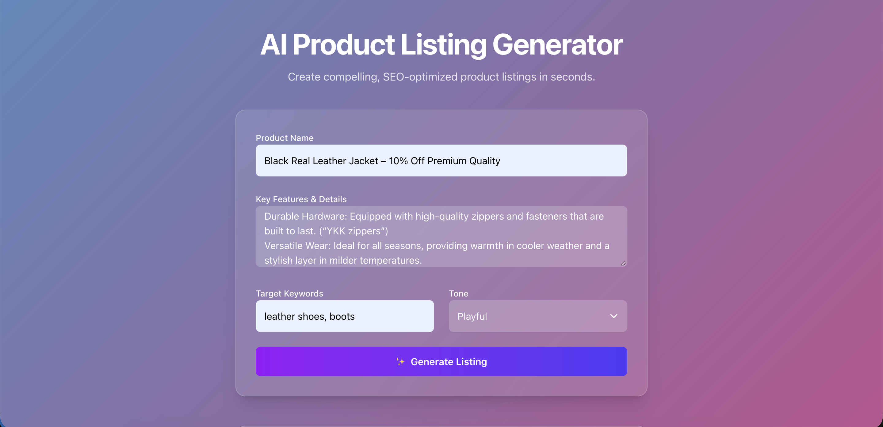 AI Application Project